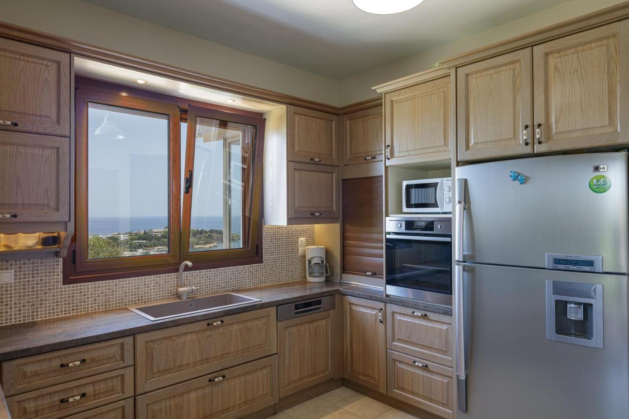 Veranda Sea View Villa, Walking Distance To Beach, By Thinkvilla Agia Pelagia  Buitenkant foto